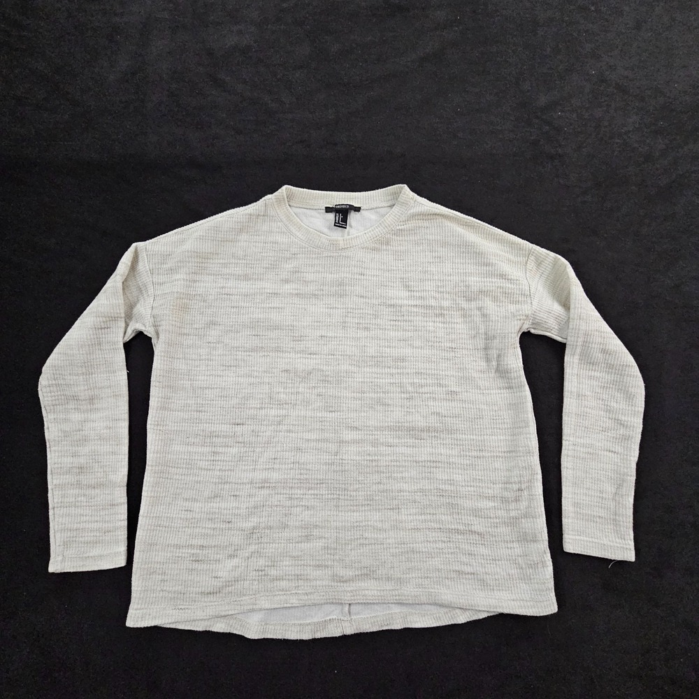 Forever 21 Ivory Long Sleeve Thermal T-Shirt Women's S